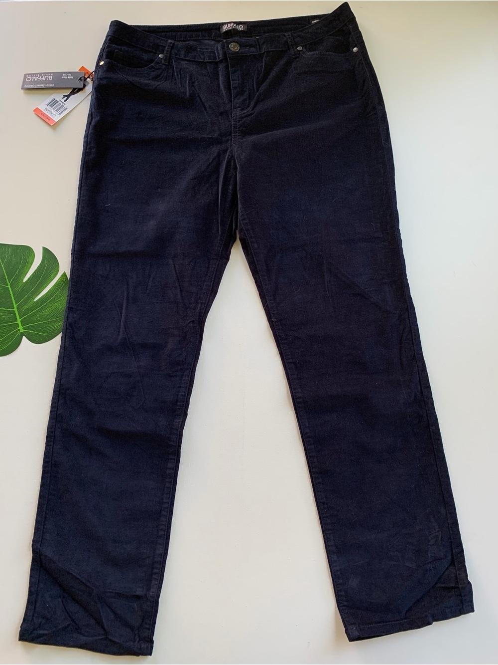 Buffalo David Bitton Navy Straight Leg Jeans